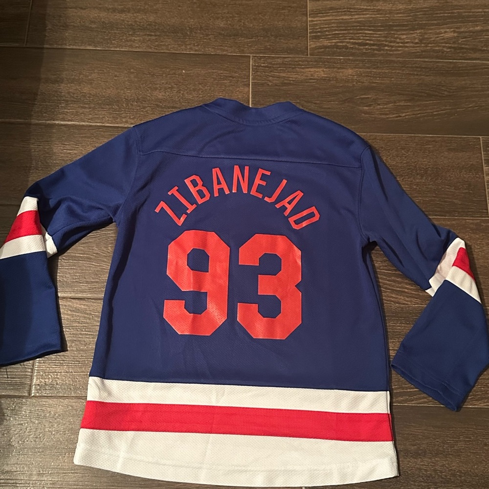 NY Rangers Kids Jersey , Zibanejad #93 - Picture 3 of 4